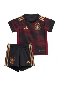 Tyskland Babyklær Borte Fotballdrakt til barn VM 2022 Korte ermer (+ Korte bukser)